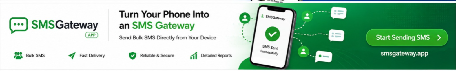 SMSGateway — Turn Your Phone Into an SMS Gateway